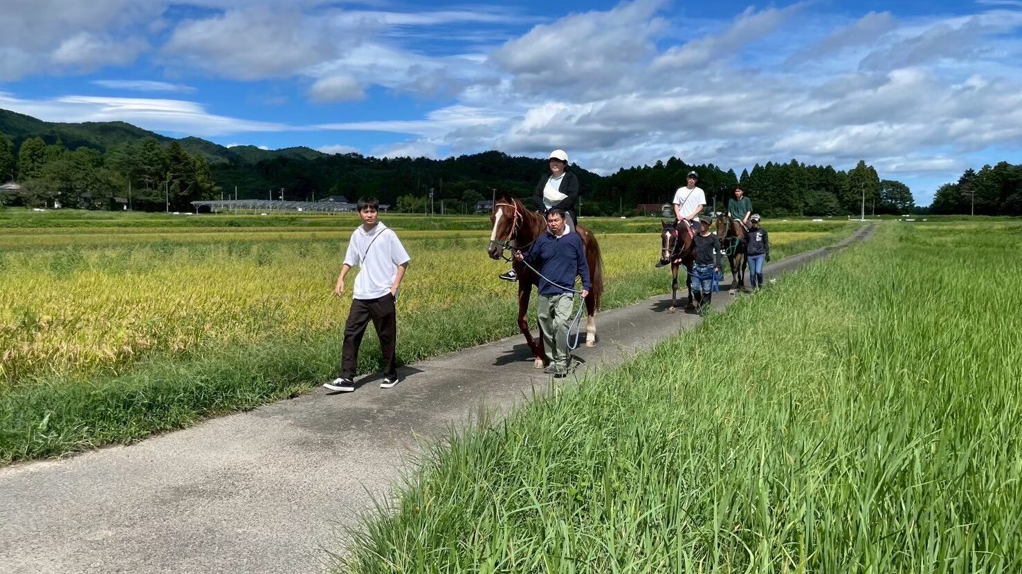 taiken-umatofureau-01 南相馬 馬とふれあう暮らし体験の様子